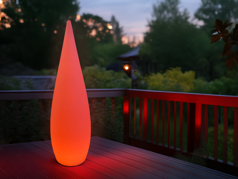Akku Bodenlampe PALMAS per USB aufladbar für Innen & Außen, Höhe 120cm