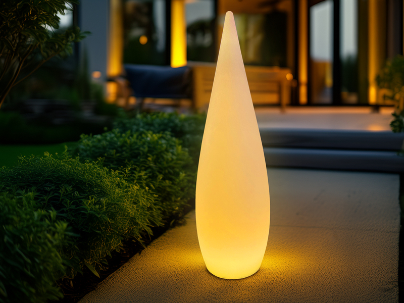 Akku Bodenlampe PALMAS per USB aufladbar für Innen & Außen, Höhe 120cm