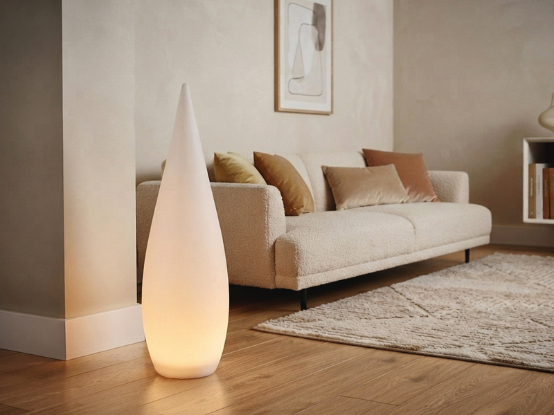 Akku Bodenlampe PALMAS per USB aufladbar für Innen & Außen, Höhe 120cm