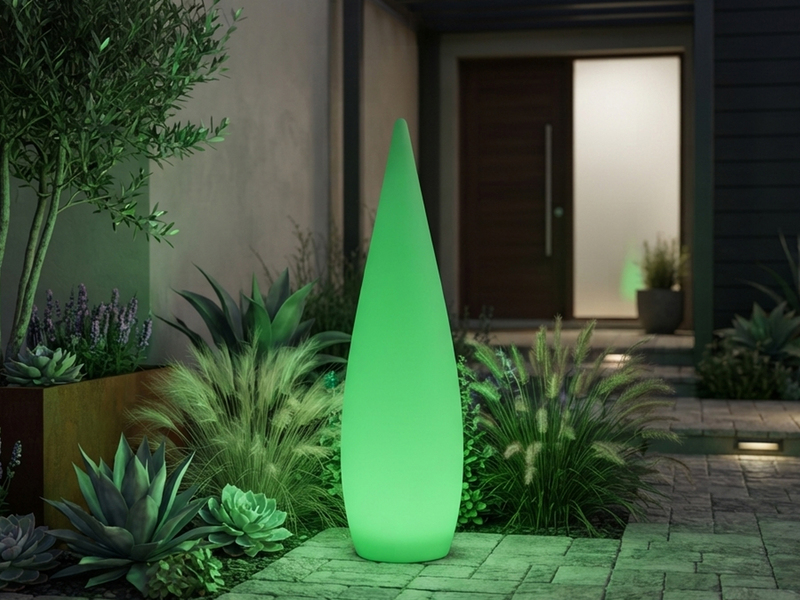 Akku Bodenlampe PALMAS per USB aufladbar für Innen & Außen, Höhe 120cm