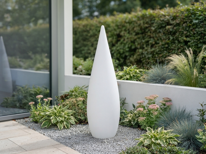 Akku Bodenlampe PALMAS per USB aufladbar für Innen & Außen, Höhe 120cm
