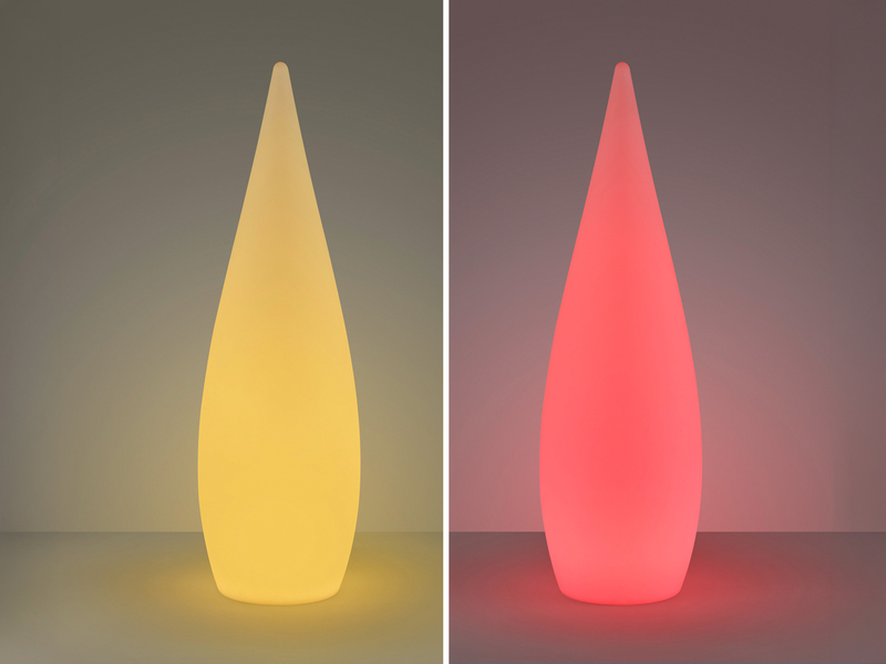 Akku Bodenlampe PALMAS per USB aufladbar für Innen & Außen, Höhe 120cm