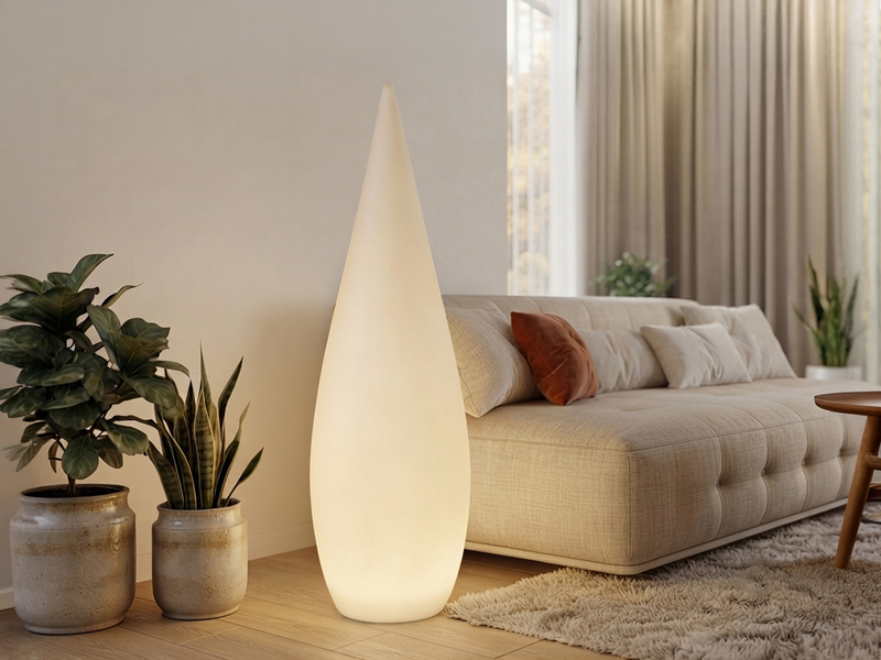 Akku Bodenlampe PALMAS per USB aufladbar für Innen & Außen, Höhe 120cm