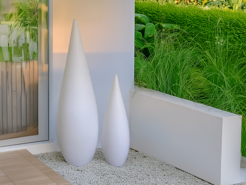 3er SET außergewöhnliche Akku Gartenleuchten mit Farbwechsel für Innen & Außen