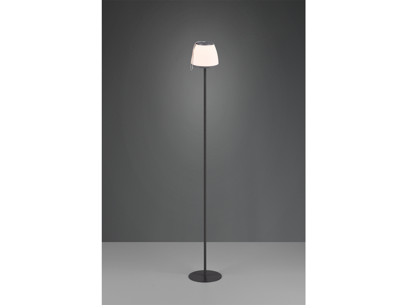 Outdoor LED Stehleuchte 136cm & Tischleuchte 35cm, Touch Dimmer, USB Anschluss