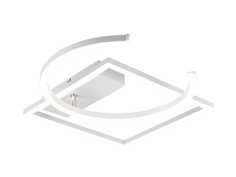 LED Deckenleuchte PIVOT Weiß - dimmbar, Breite 42cm
