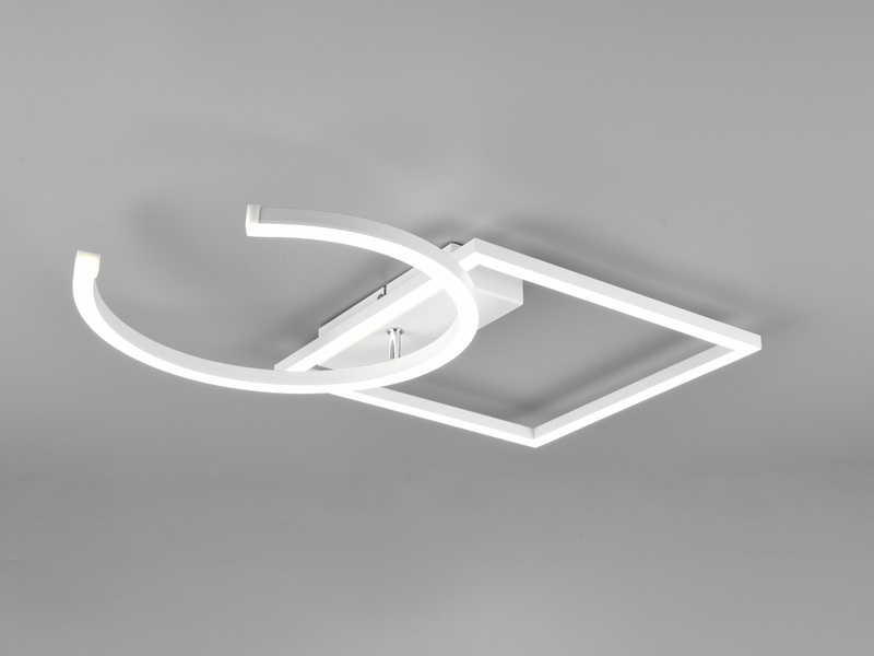 LED Deckenleuchte PIVOT Weiß - dimmbar 30x30cm Warmweiß
