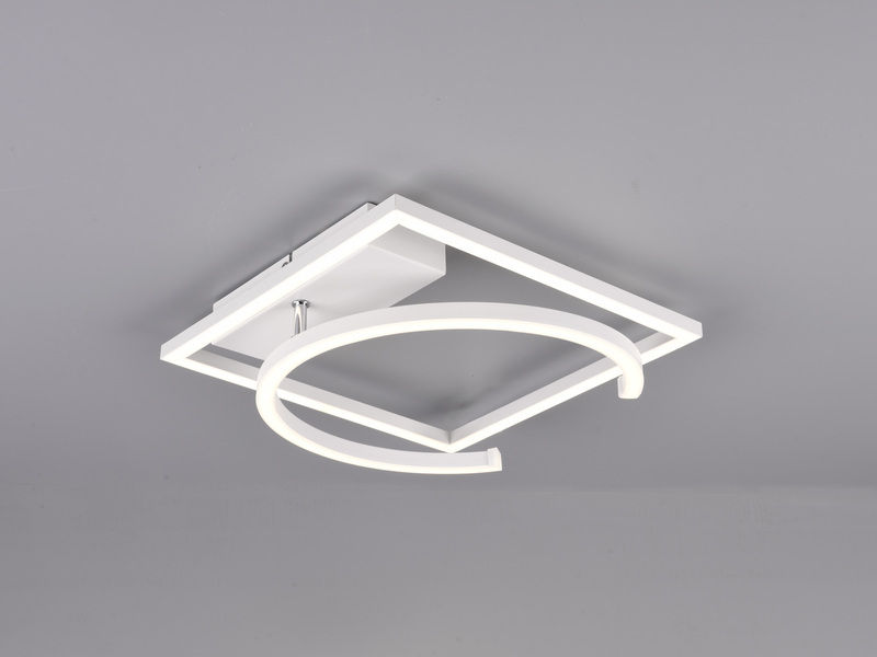 LED Deckenleuchte PIVOT Weiß - dimmbar, Breite 42cm