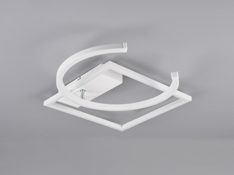 LED Deckenleuchte PIVOT Weiß - dimmbar, Breite 42cm