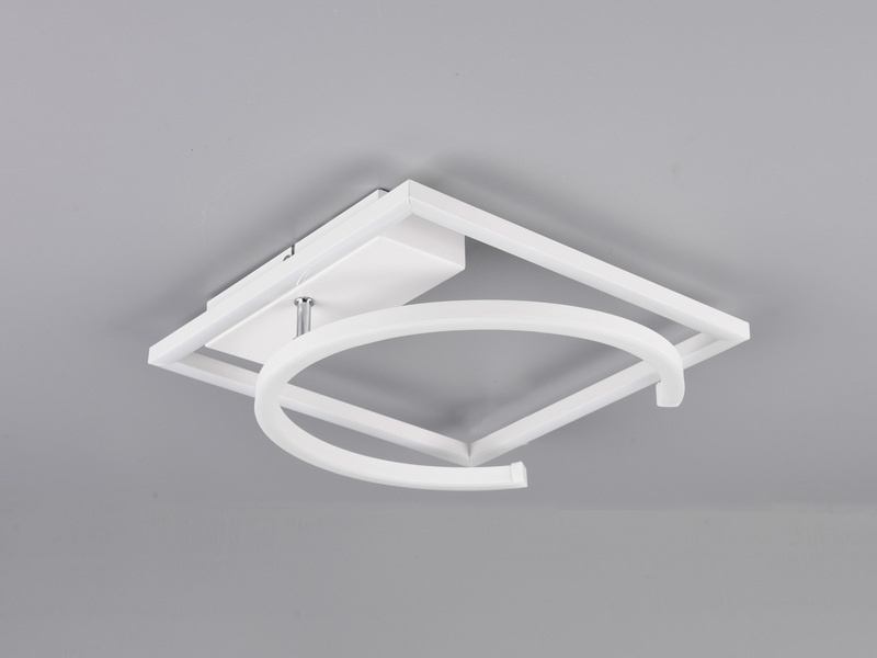 LED Deckenleuchte PIVOT Weiß - dimmbar, Breite 42cm