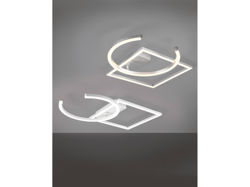LED Deckenleuchte PIVOT Weiß - dimmbar, Breite 42cm
