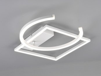 LED Deckenleuchte PIVOT Weiß - dimmbar, Breite 42cm