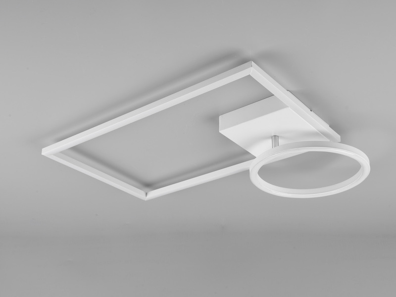 LED Deckenleuchte VERSO Weiß - schwenkbar dimmbar 50x30cm