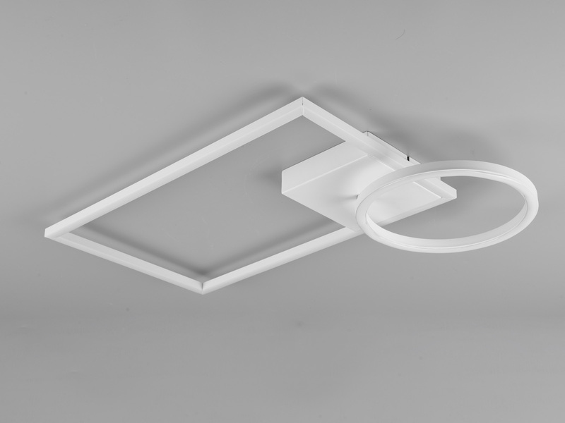 LED Deckenleuchte VERSO Weiß - schwenkbar dimmbar 50x30cm
