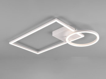 LED Deckenleuchte VERSO Weiß - schwenkbar dimmbar 50x30cm