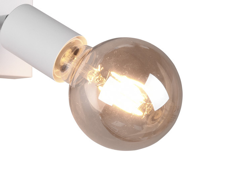 LED Wandstrahler Spot Weiß mit Schalter, Breite 9cm