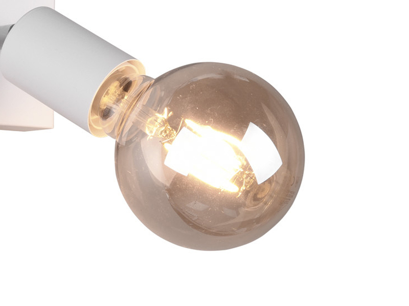 LED Wandstrahler Weiß dimmbar, 1 flammiger Spot mit Schalter,  9x11cm