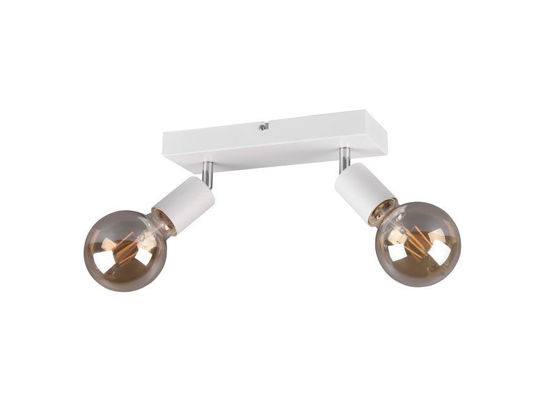 LED Deckenstrahler Balken 2-flammig Weiß dimmbar, Breite 26cm