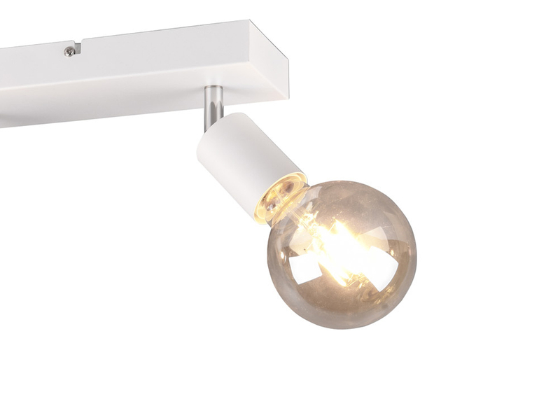 LED Deckenstrahler Weiß dimmbar 2 flammig, Balken 26cm breit