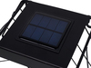 LED Solarwandleuchte für Pflanzen Stahl Gitter in Schwarz, IP44