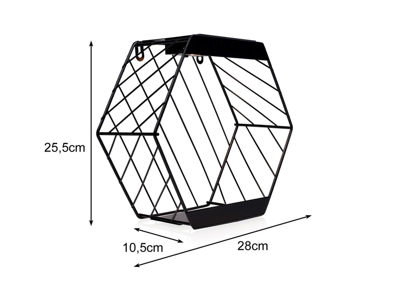 2er Set Solar Wandleuchten für Pflanzen aus Stahl Gitter in Schwarz, Höhe 25,5cm