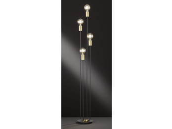 4 flammige Retro Stehlampe YORK im modernen Industrial Design