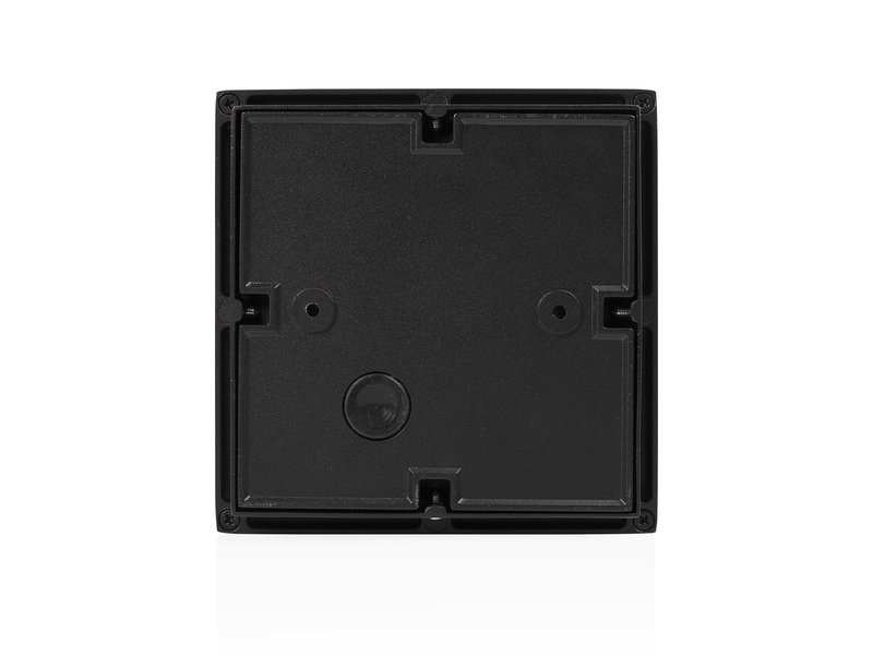 2er Set LED Außenwandleuchten aus Aluminium in Schwarz, 17x15cm