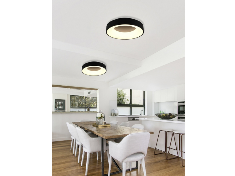LED Deckenleuchte GIRONA Weiß mit Switch Dimmer, Ø 45cm