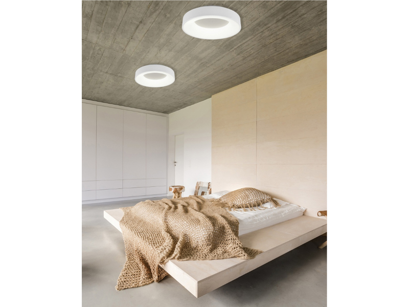 LED Deckenleuchte GIRONA Schwarz mit Switch Dimmer, Ø 45cm