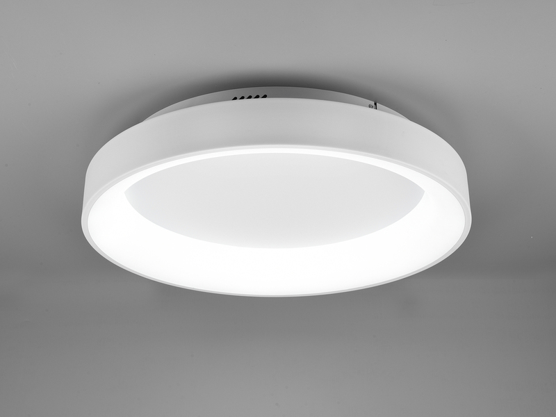 LED Deckenleuchte GIRONA dimmbar mit Fernbedienung & Tageslicht, Weiß Ø 60cm