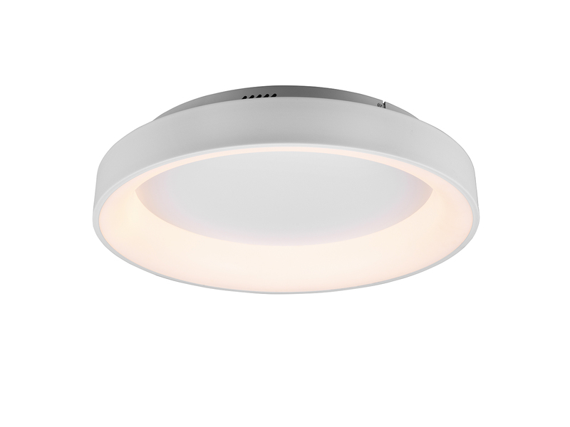LED Deckenleuchte GIRONA dimmbar mit Fernbedienung & Tageslicht, Weiß Ø 60cm