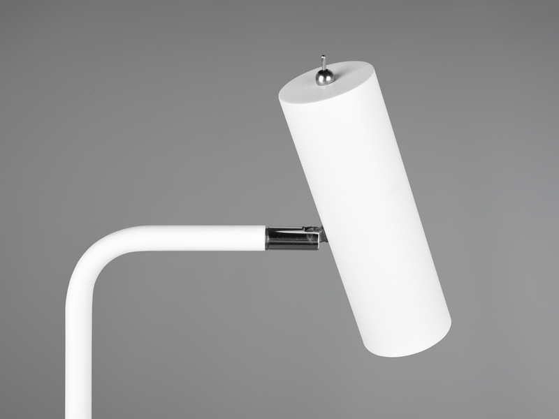 Stehlampe Metall Weiß matt, Spot schwenkbar inkl. GU10 LED, Höhe 151cm