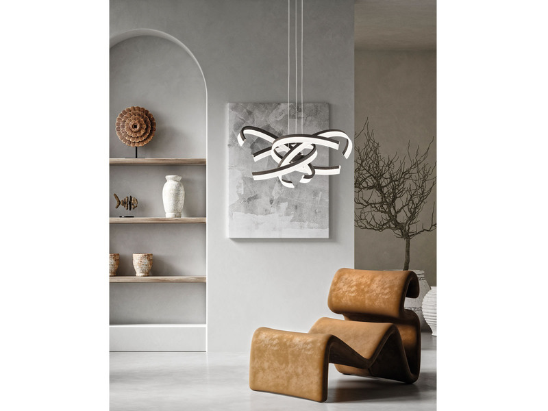 Große LED Pendelleuchte SUND mit Dimmer & Tunable White, Ø 65cm