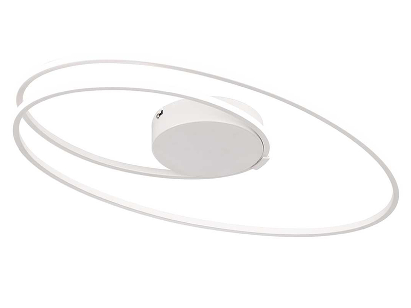 LED Deckenleuchte NIA flach dimmbar Weiß, Breite 61cm