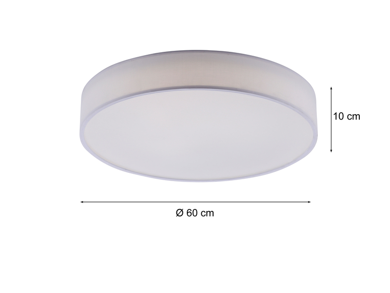Dimmbare LED Deckenleuchte DIAMO smarte Lichtsteuerung WIZ Ø 60cm