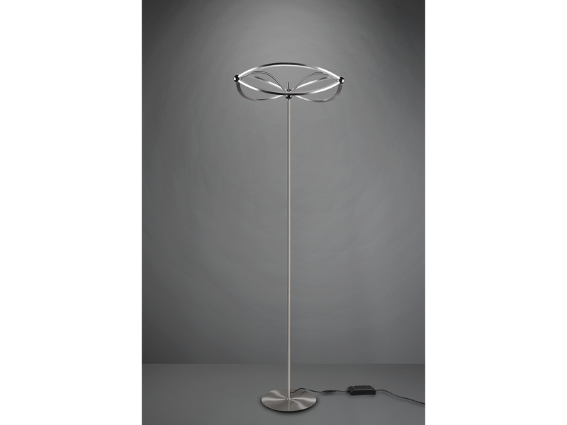 Moderne Stehlampe Designer Leuchte LED silber Warmweiß 