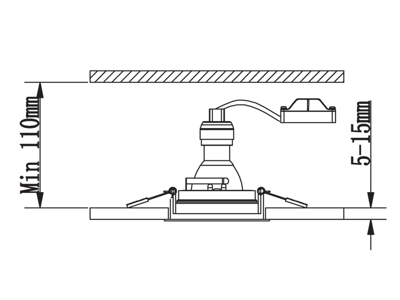 Runder LED Deckeneinbaustrahler Weiß matt, schwenkbar Ø 9,2cm