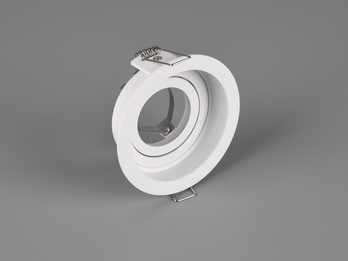 Runder LED Deckeneinbaustrahler Weiß matt, schwenkbar Ø 9,2cm