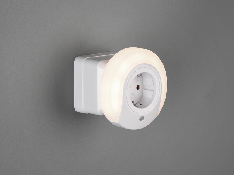 LED Nachtlichter 2er SET Plug-in mit Steckdose & Dämmerungssensor - Ø 9cm