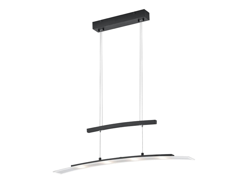 LED Pendelleuchte SAMOS Schwarz dimmbar, höhenverstellbar - 80cm breit