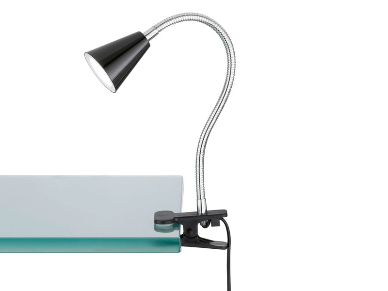 Klemmleuchte LELE mit Schwanenhals, E27 LED Lampe, Smart Home (Farbe,  Leuchtmittel wählbar)