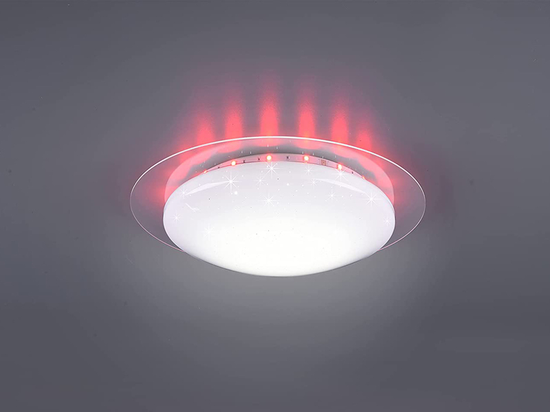 LED Deckenleuchte BILBO Fernbedienung dimmbar Sternenhimmel Farbwechsel, Ø35cm
