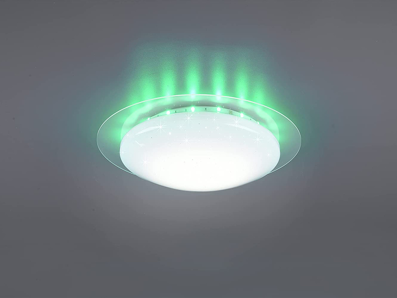 LED Deckenleuchte BILBO Fernbedienung dimmbar Sternenhimmel Farbwechsel, Ø35cm