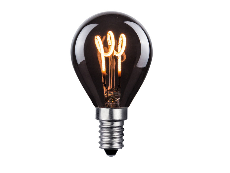 E14 Filament LED Deko Leuchtmittel Birne Vintage Rauchfarben - 2 Watt, 25 Lumen