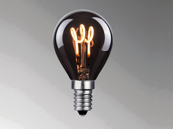 E14 Filament LED Deko Leuchtmittel Birne Vintage Rauchfarben - 2 Watt, 25 Lumen