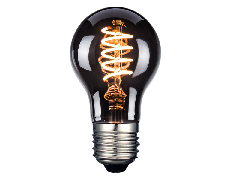 E27 Filament LED Deko Leuchtmittel Birne Vintage Rauchfarben - 4 Watt, 60 Lumen