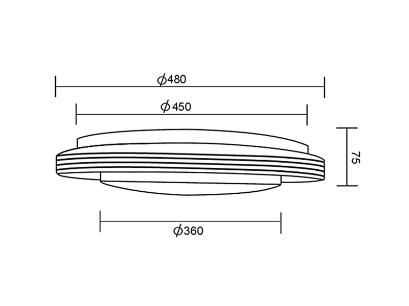 LED Deckenleuchte ATRIA Fernbedienung, dimmbar Sternenhimmel Weiß Ø48cm