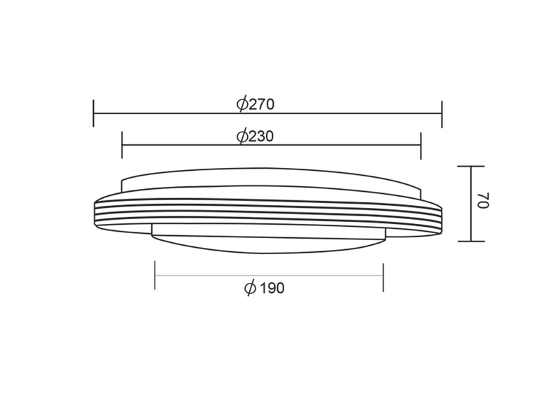 LED Deckenleuchte ATRIA Fernbedienung, dimmbar Sternenhimmel, Weiß Ø27cm