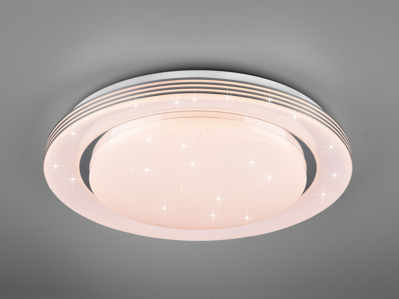 LED Deckenleuchte ATRIA Fernbedienung, dimmbar Sternenhimmel, Weiß Ø58cm