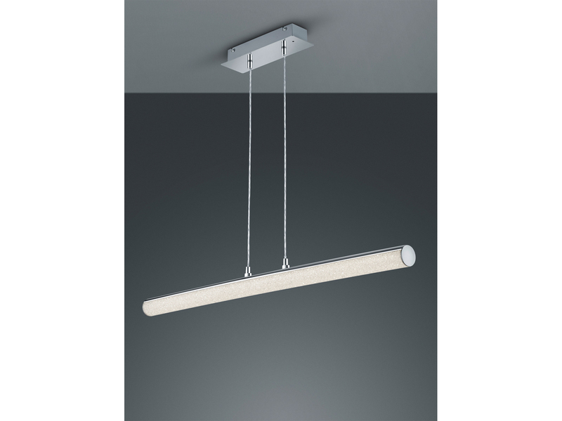 LED Pendelleuchte LEIA Chrom, dimmbar Fernbedienung & Farbwechsler - 100cm